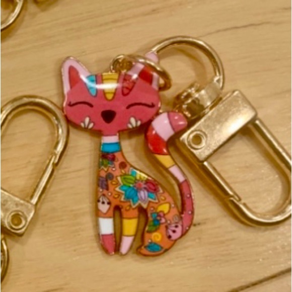 Colorful Cat Keychains Set - Picture 7 of 7